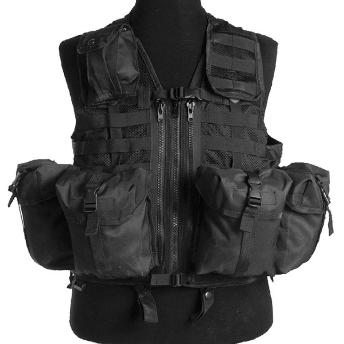 Mil-Tec Vests> Tactical Vest Modular System Black