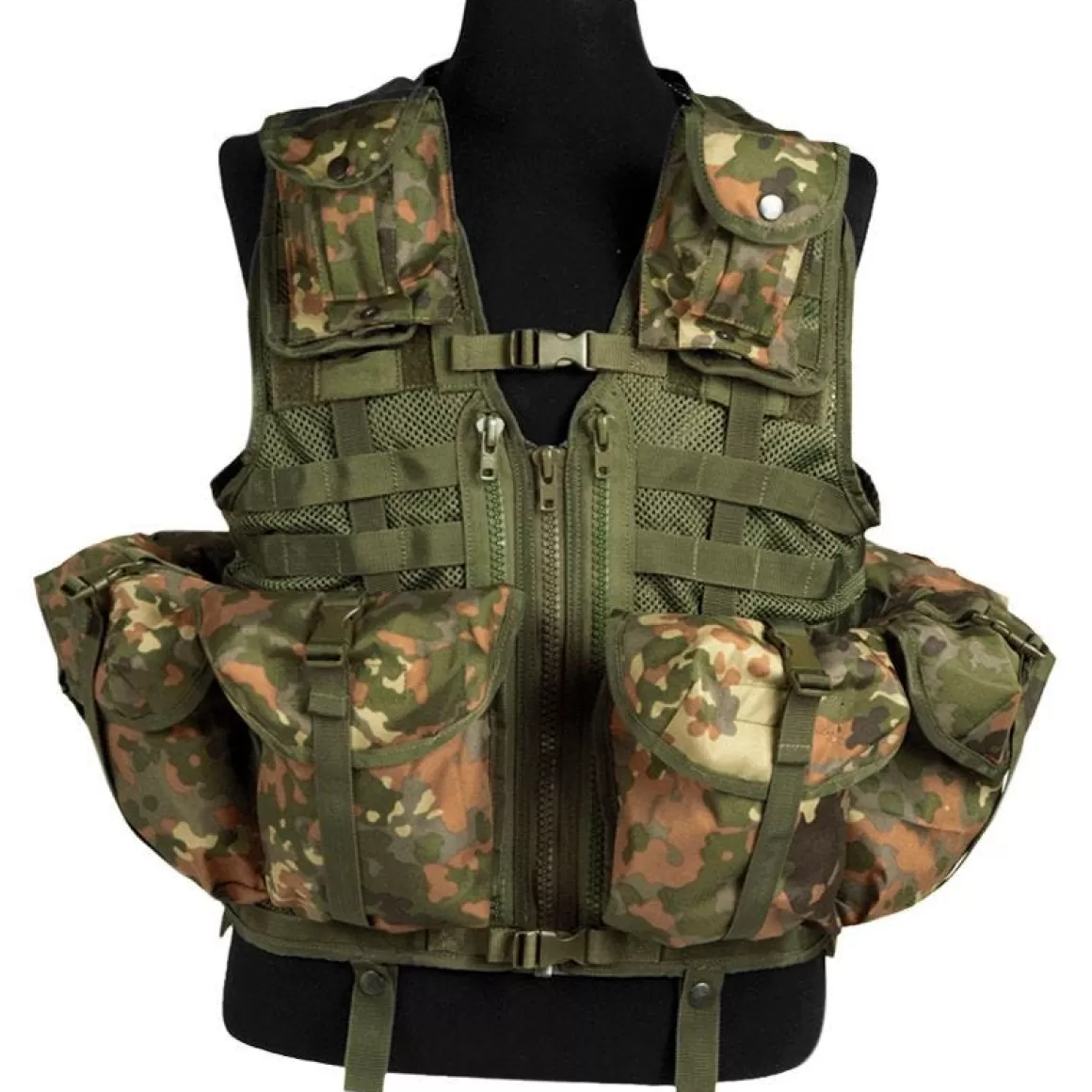 Mil-Tec Vests> Tactical Vest Modular System Flecktarn