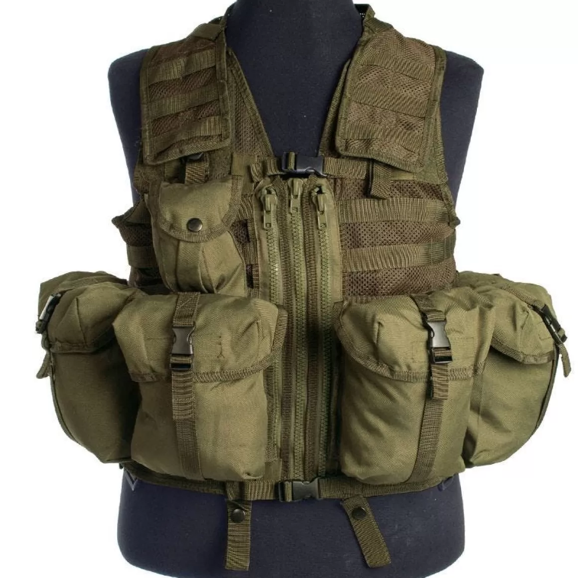 Mil-Tec Vests> Tactical Vest Modular System Olive