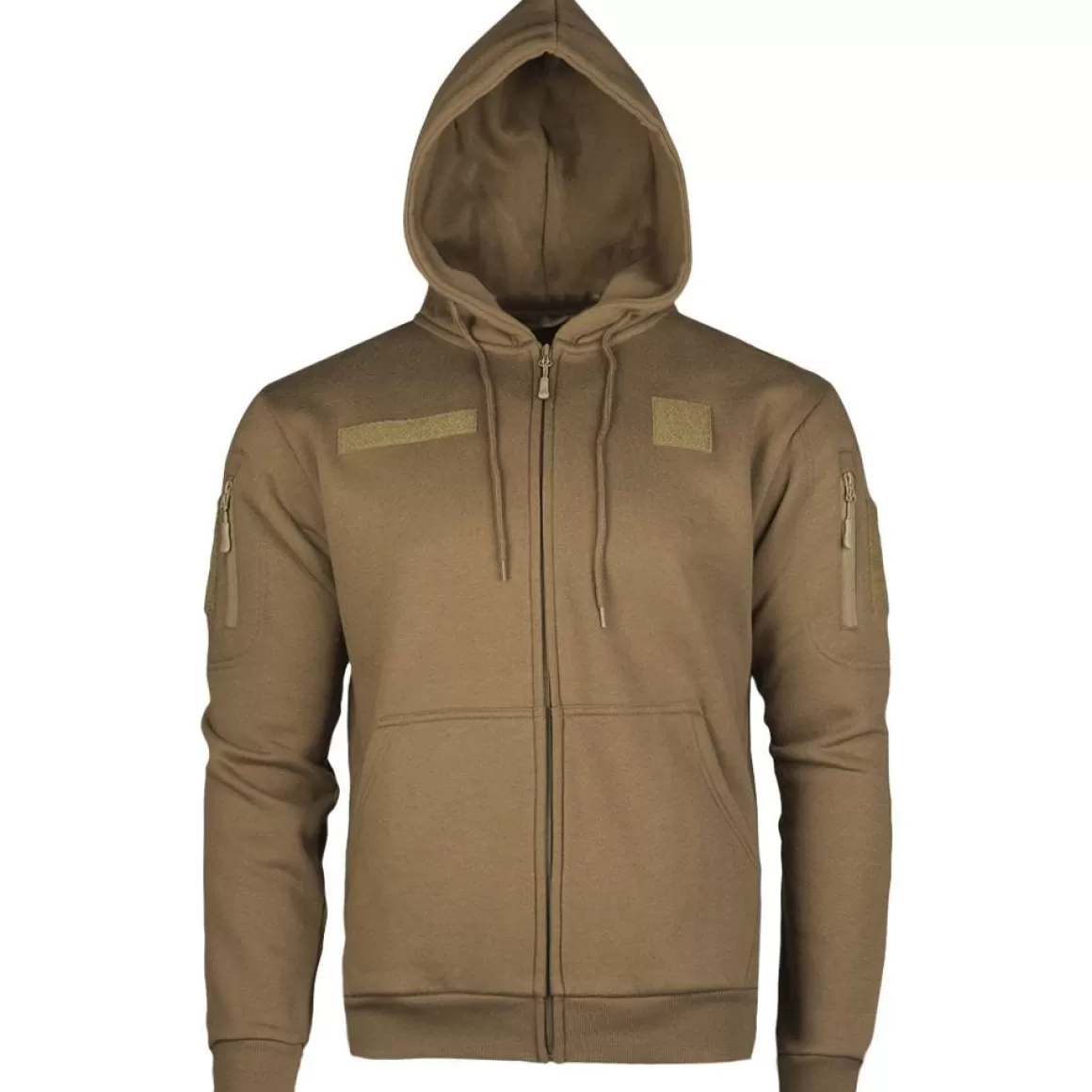 Helikon Sweatshirts>Mil-Tec Tactical Zipped Hoodie Dark Coyote