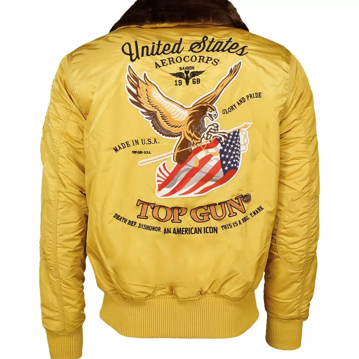 Mil-Tec Jackets & Coats> Top Gun Flight Jacket Flying Tigers Yellow