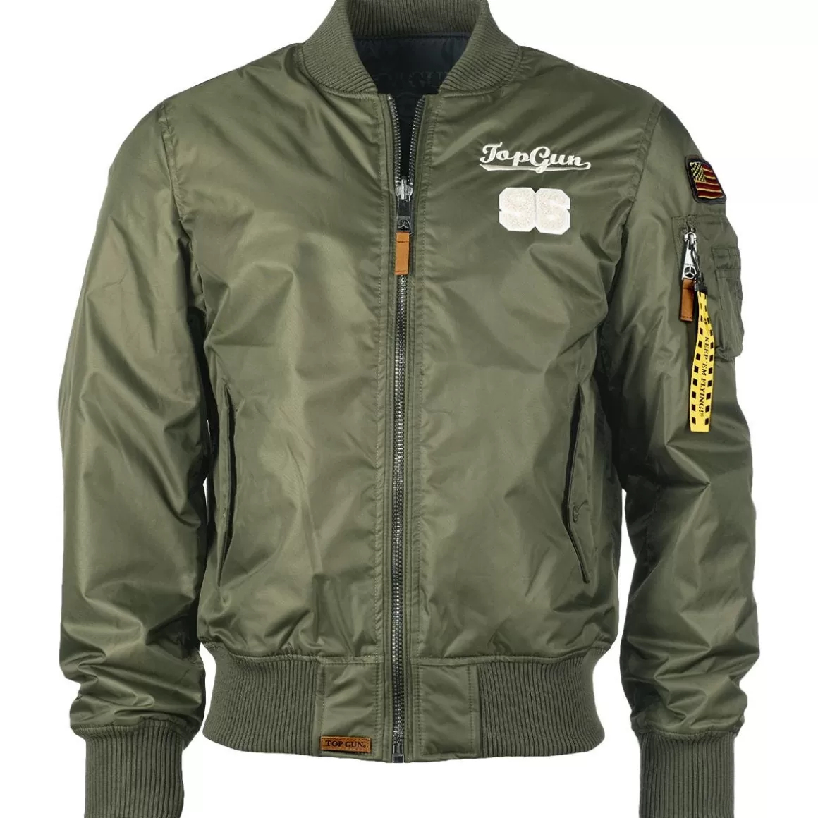 Mil-Tec Jackets & Coats> Top Gun Flight Jacket Tomcat Olive Drab