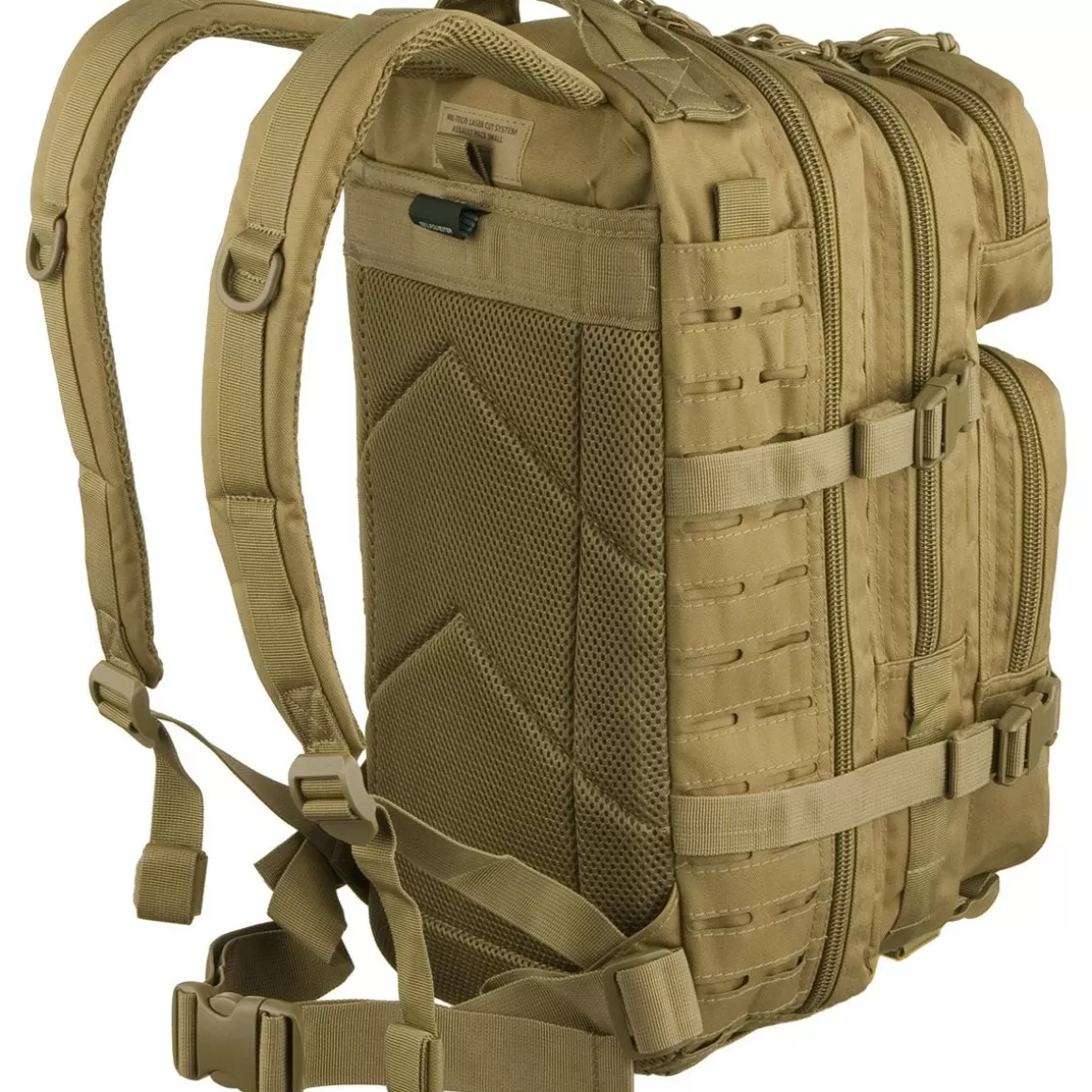 Mil-Tec Backpacks & Rucksacks> Us Assault Pack Small Laser Cut Coyote