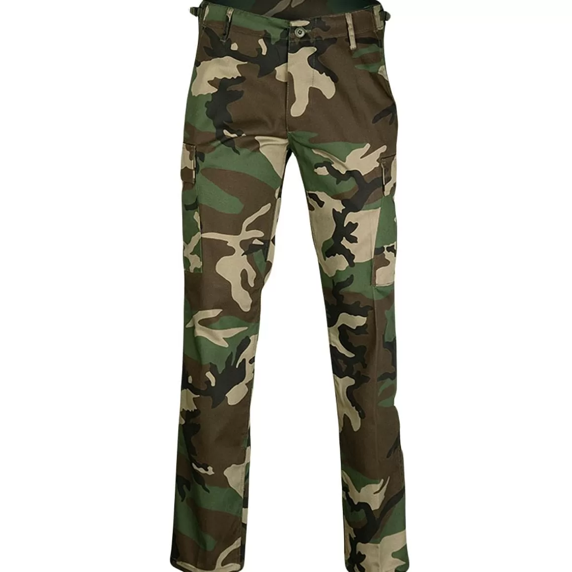 Mil-Tec Trousers> Us Bdu Ranger Trousers Straight Cut Woodland