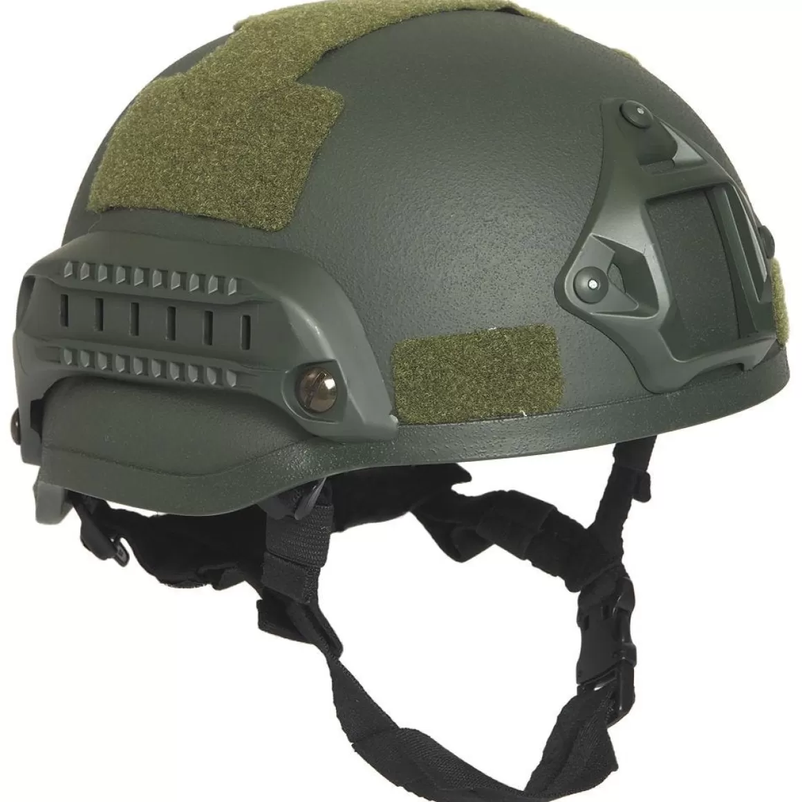 Condor Headwear>Mil-Tec Us Combat "M.I.C.H. 2002" Railed Helmet Olive