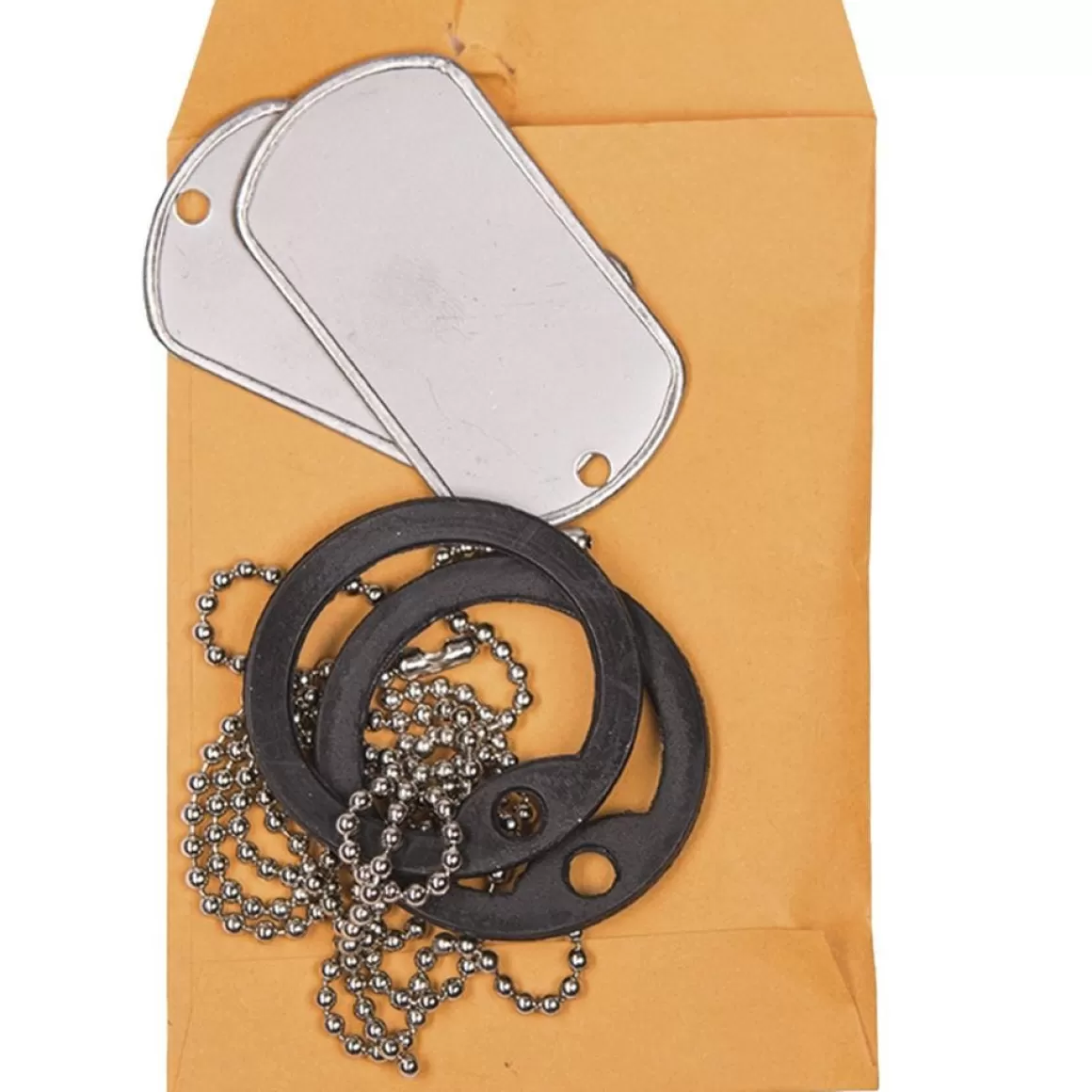 Mil-Tec Everything Else> Us Original Dog Tag Set Polished With Silencer