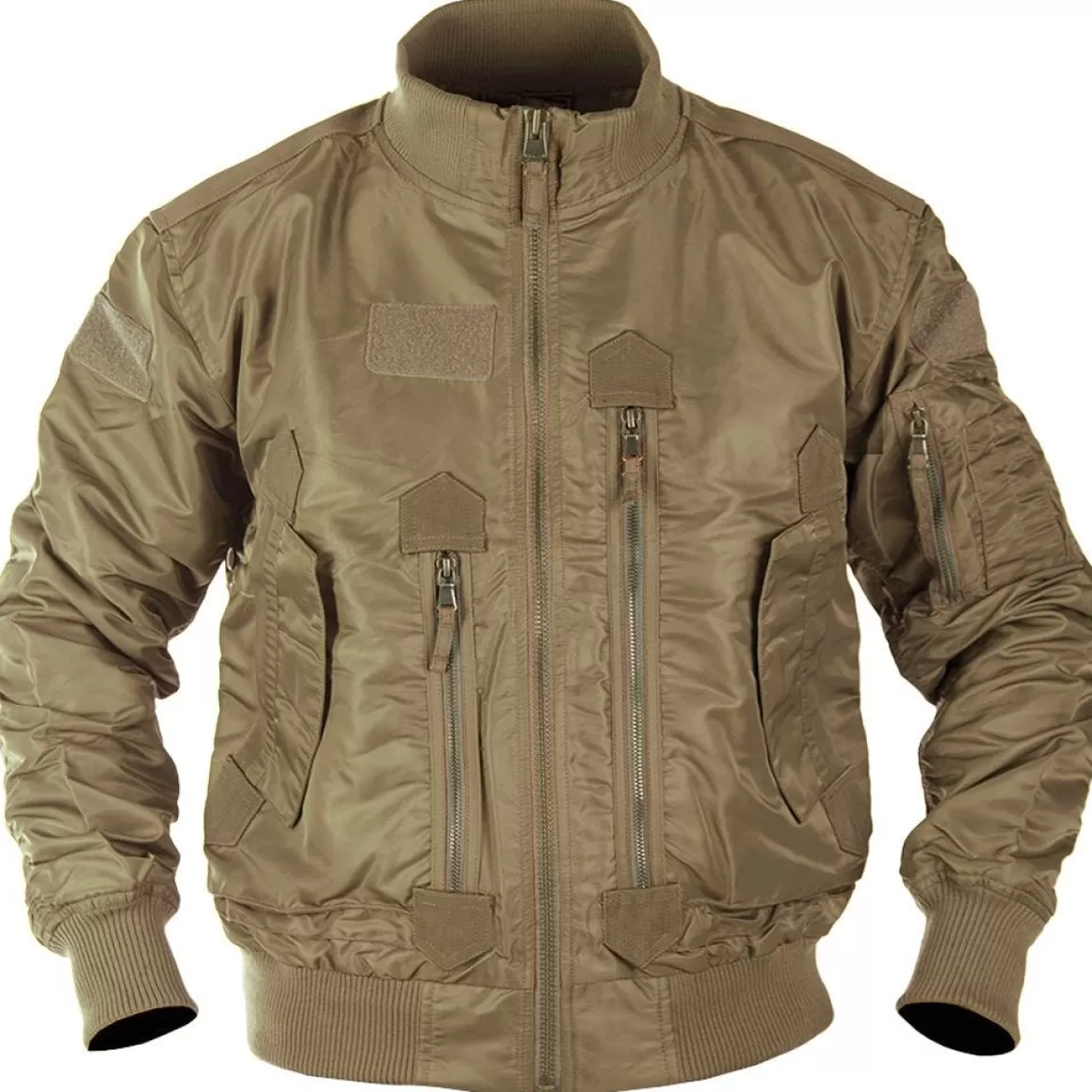 Mil-Tec Jackets & Coats> Us Tactical Flight Jacket Dark Coyote