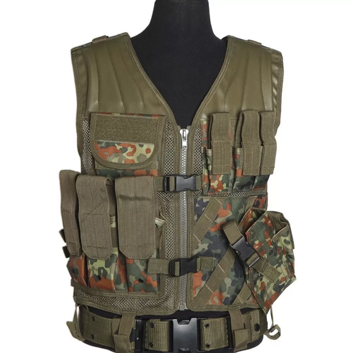 Mil-Tec Vests> Usmc Tactical Vest Flecktarn