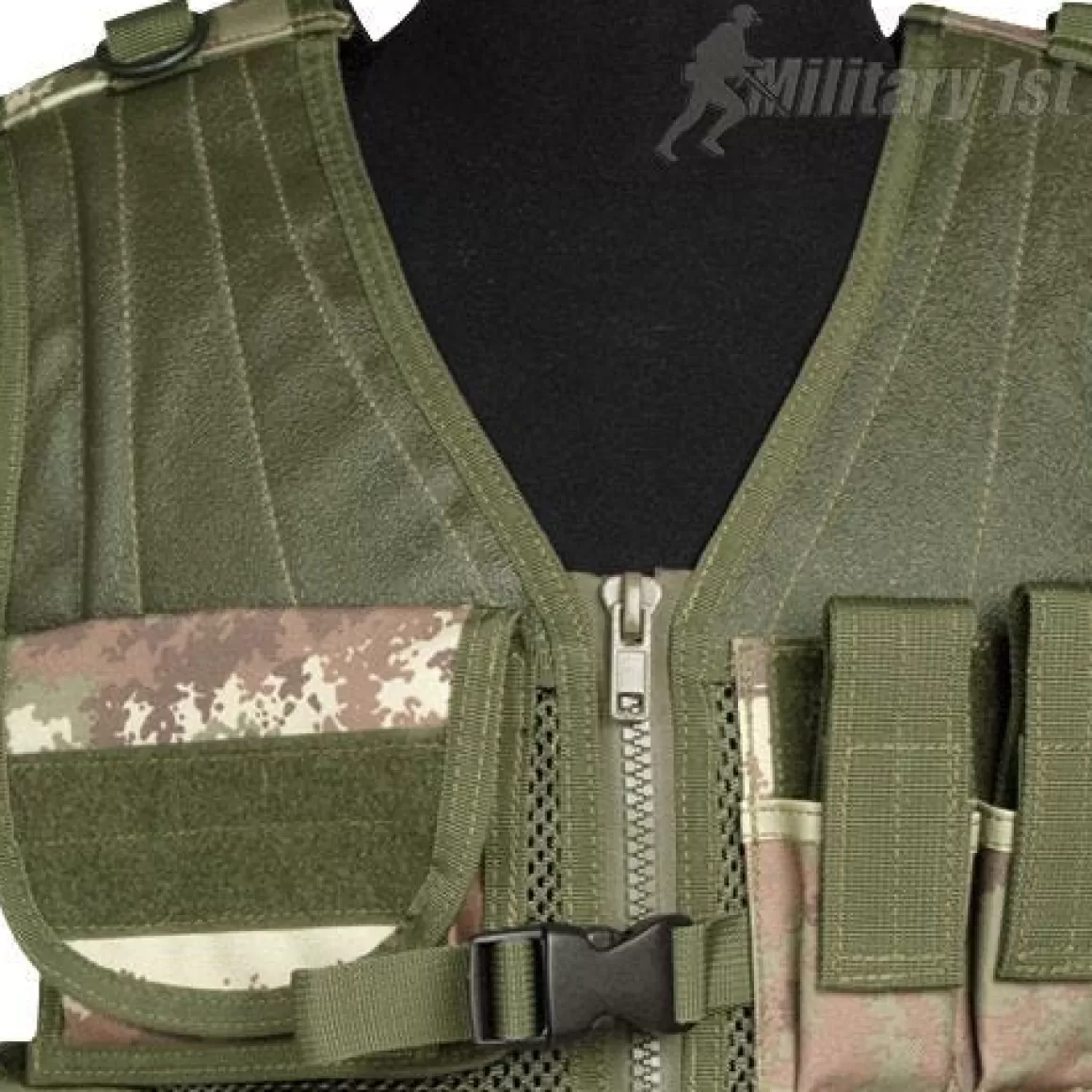 Mil-Tec Vests> Usmc Tactical Vest Vegetato Woodland