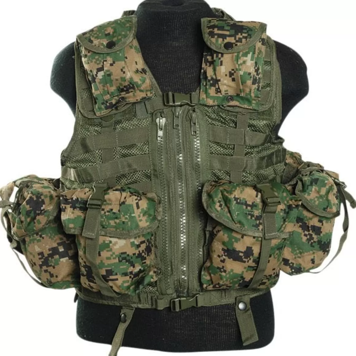 Mil-Tec Vests> Vest Tactical Modular Digital Woodland