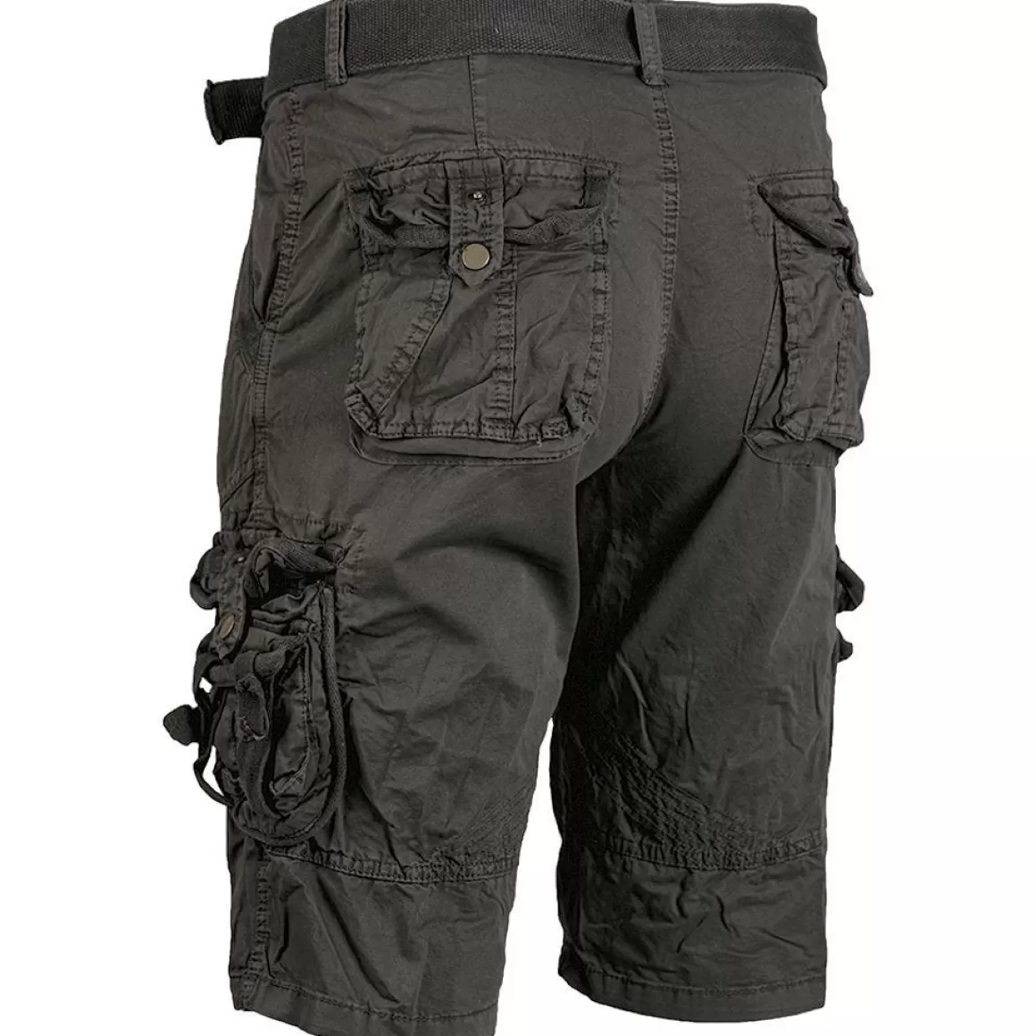 Alta Industries Shorts>Mil-Tec Vintage Survival Shorts Prewashed Black
