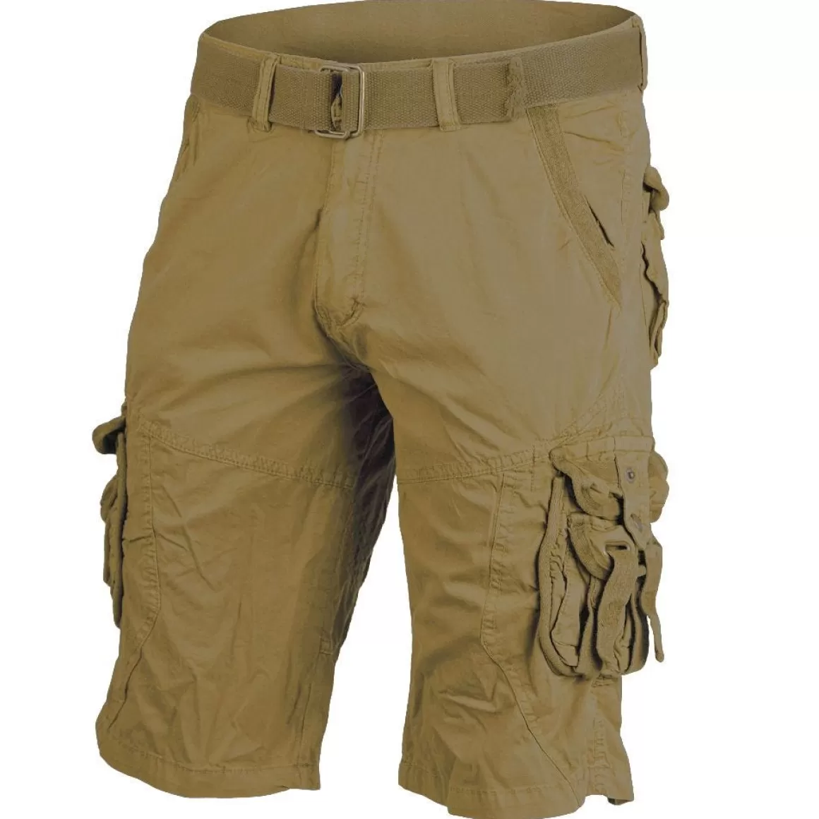 Alta Industries Shorts>Mil-Tec Vintage Survival Shorts Prewashed Coyote
