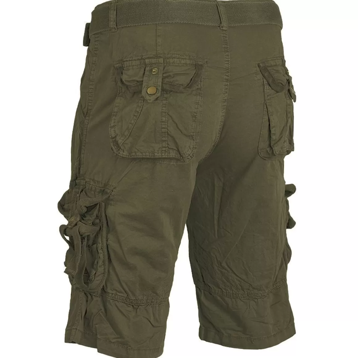Flyye Industries Shorts>Mil-Tec Vintage Survival Shorts Prewashed Olive