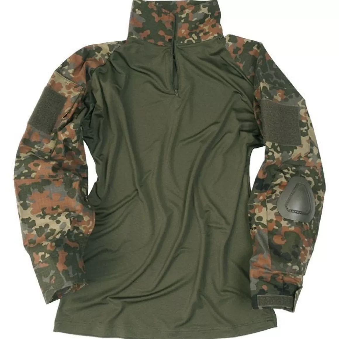 Mil-Tec Combat Uniforms> Warrior Shirt With Elbow Pads Flecktarn