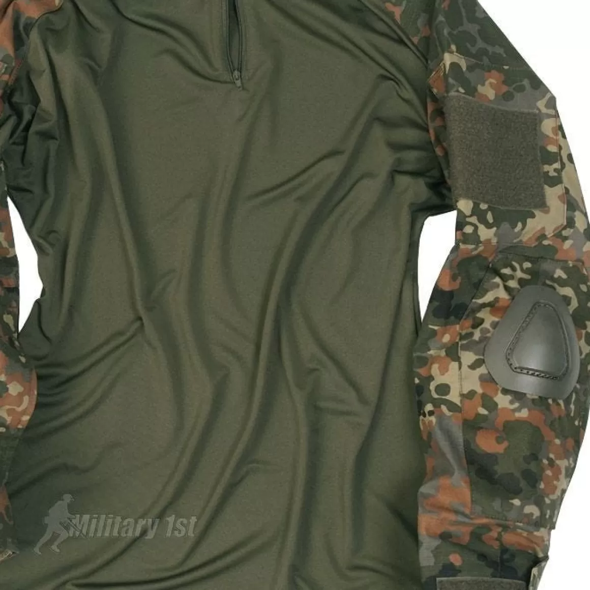 Mil-Tec Combat Uniforms> Warrior Shirt With Elbow Pads Flecktarn