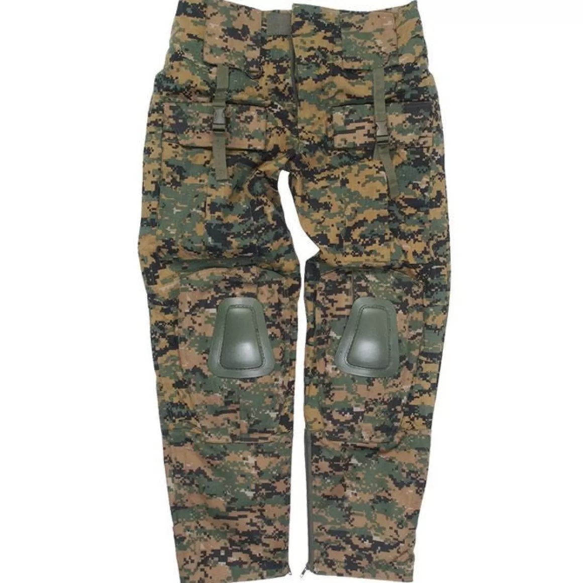 Flyye Industries Combat Uniforms>Mil-Tec Warrior Trousers With Knee Pads Digital Woodland