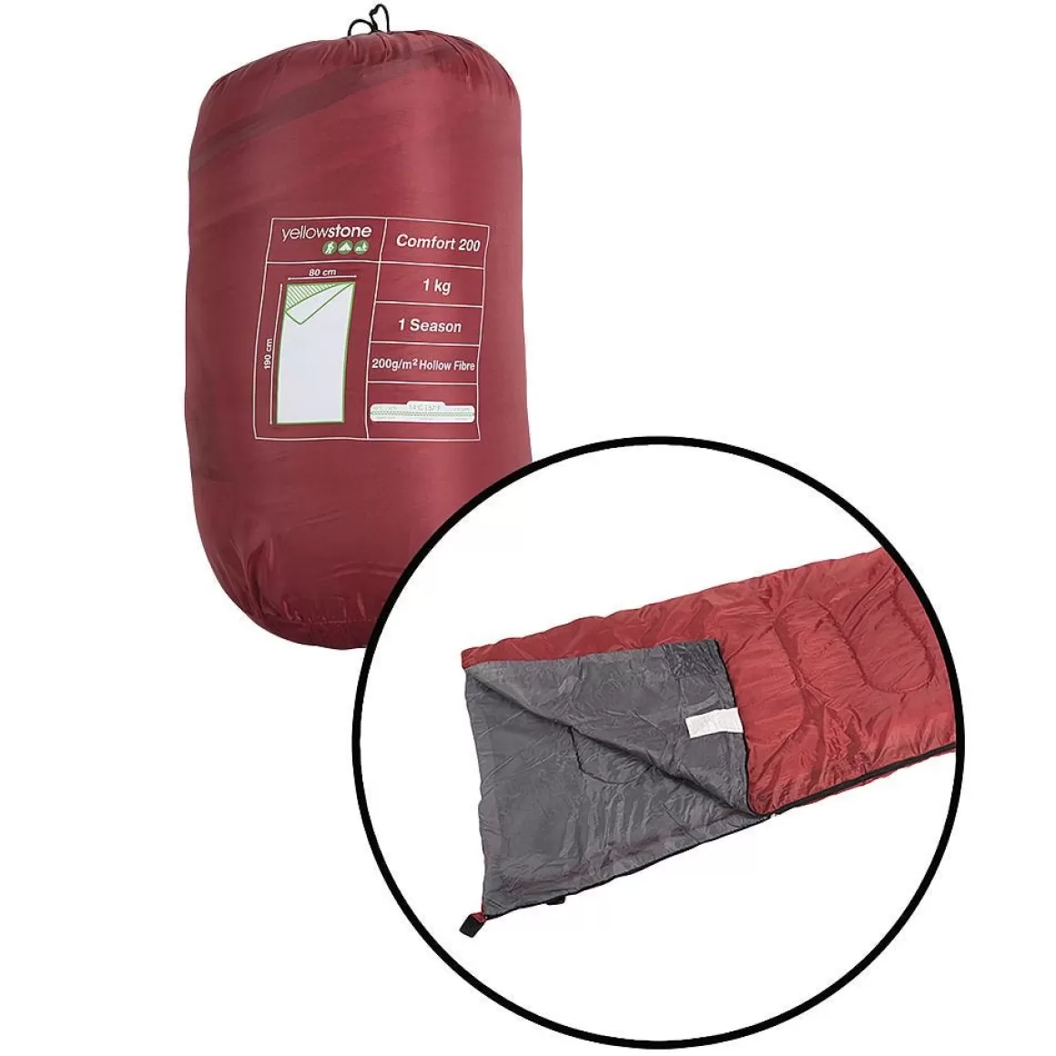 Mil-Tec Sleeping Gear> Yellowstone Mummy Sleeping Bag Comfort 200