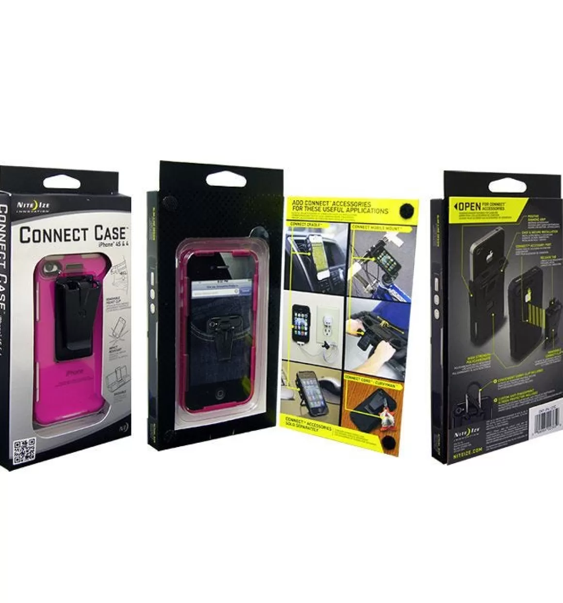 Nite Ize Everything Else> Connect Case For Iphone 4/4S Pink Translucent