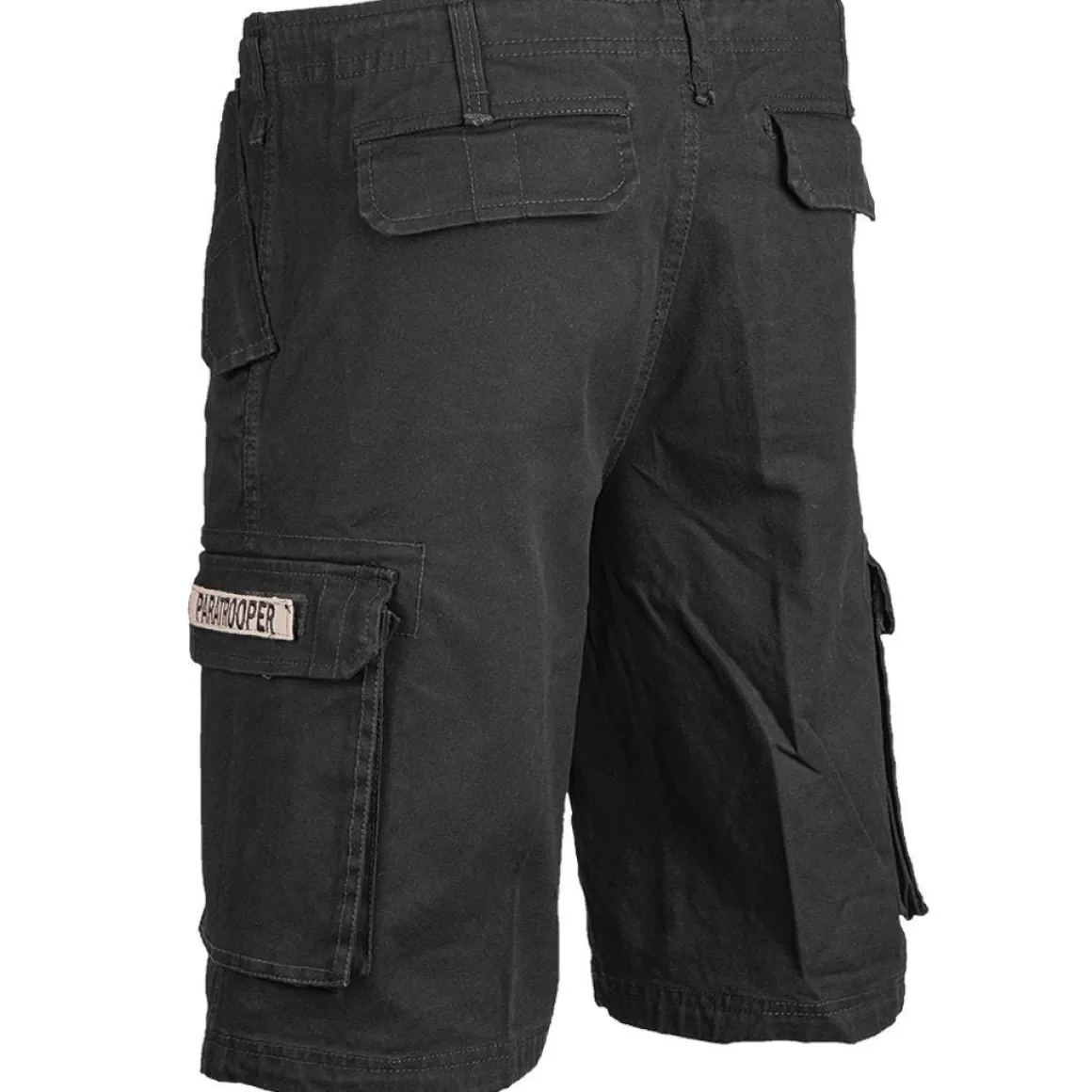 Flyye Industries Shorts>Paratrooper Cargo Shorts Prewashed Black