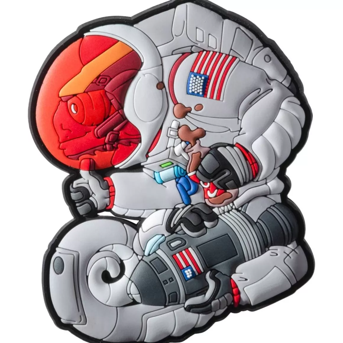 Patchlab Badges & Patches> Chameleon Apollo Armstrong Patch Grey