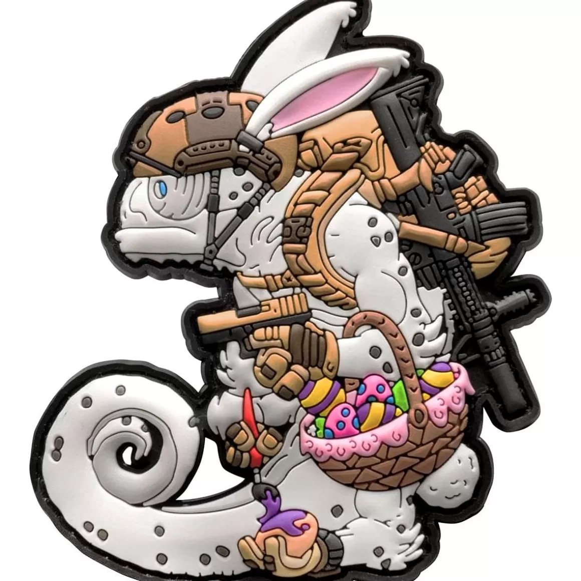 Patchlab Badges & Patches> Chameleon Easter Operator Patch White/Coyote