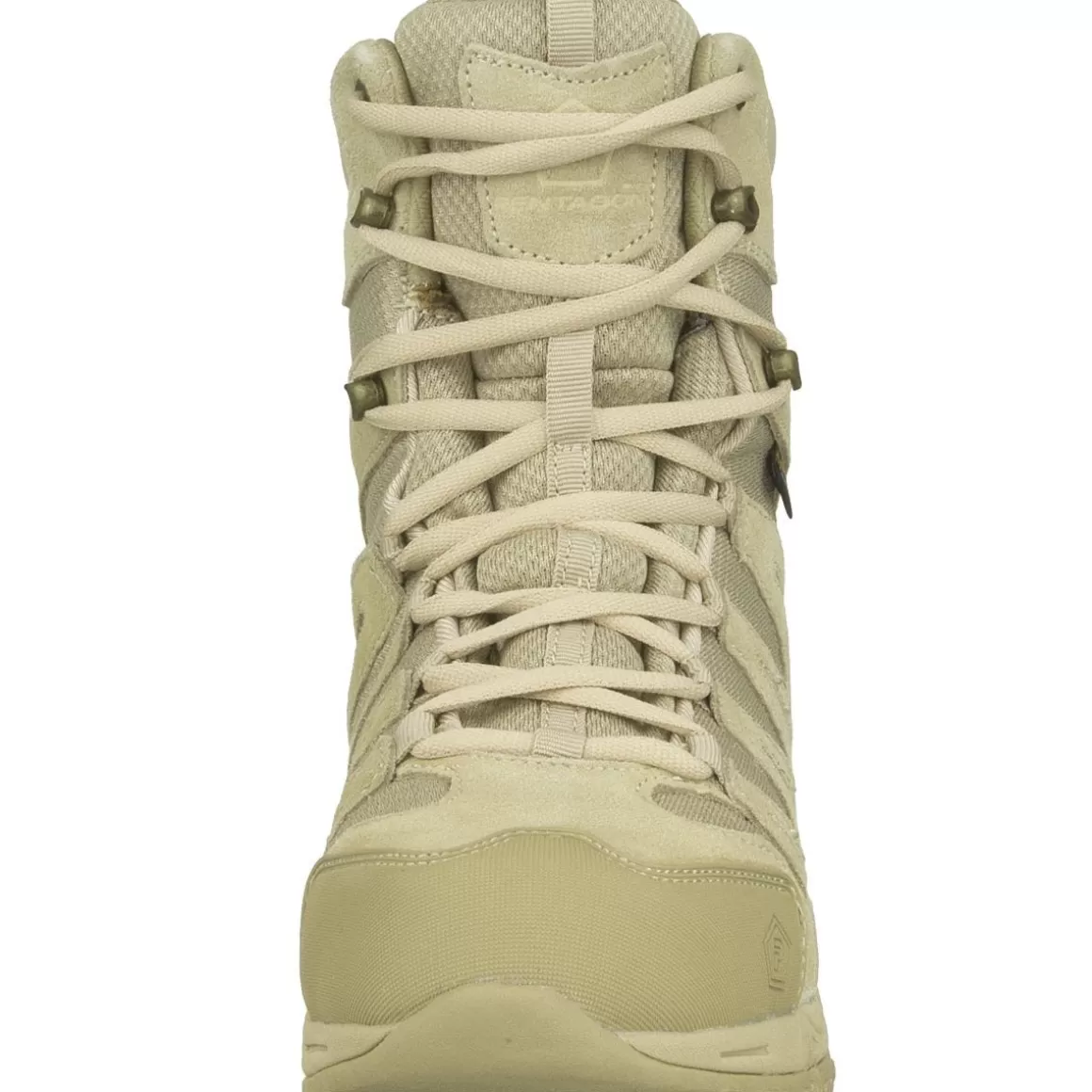 Jack Pyke Boots>Pentagon Achilles 8" Trekking Boots Desert Tan