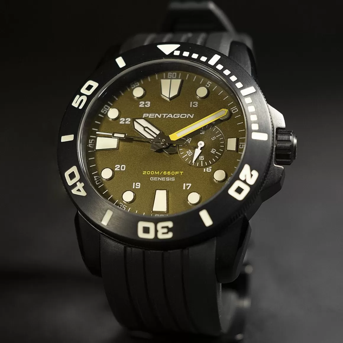 Pentagon Watches> Genesis Watch Black