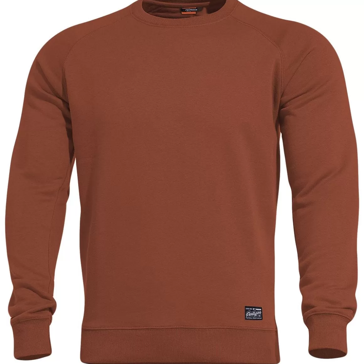 Flyye Industries Sweatshirts>Pentagon Hawk Sweater Blank Maroon Red