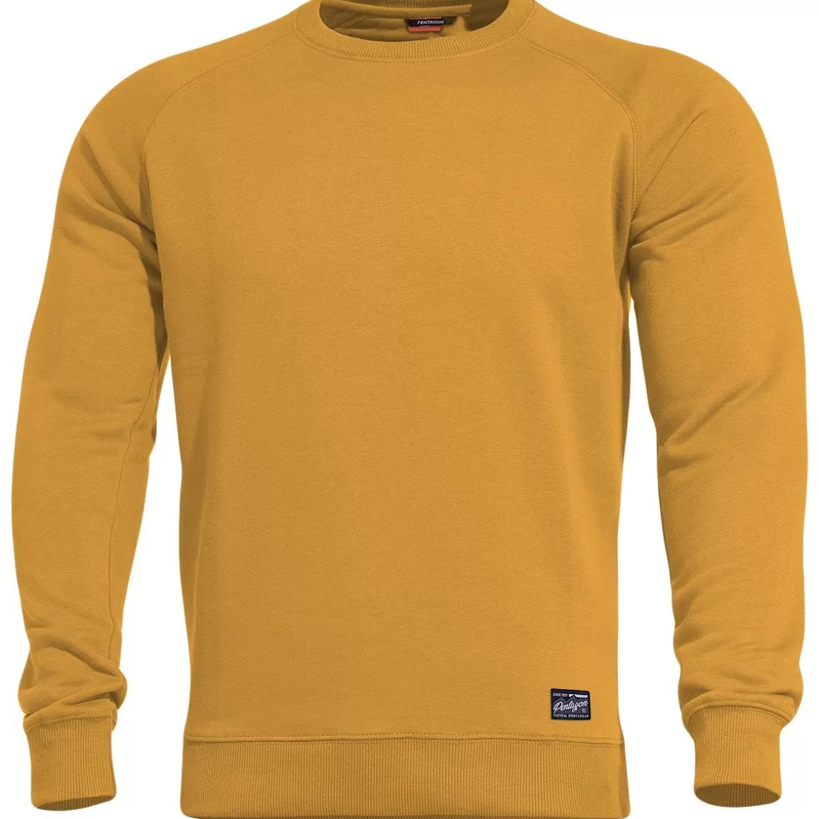 Lock Laces Sweatshirts>Pentagon Hawk Sweater Blank Tuscan Yellow