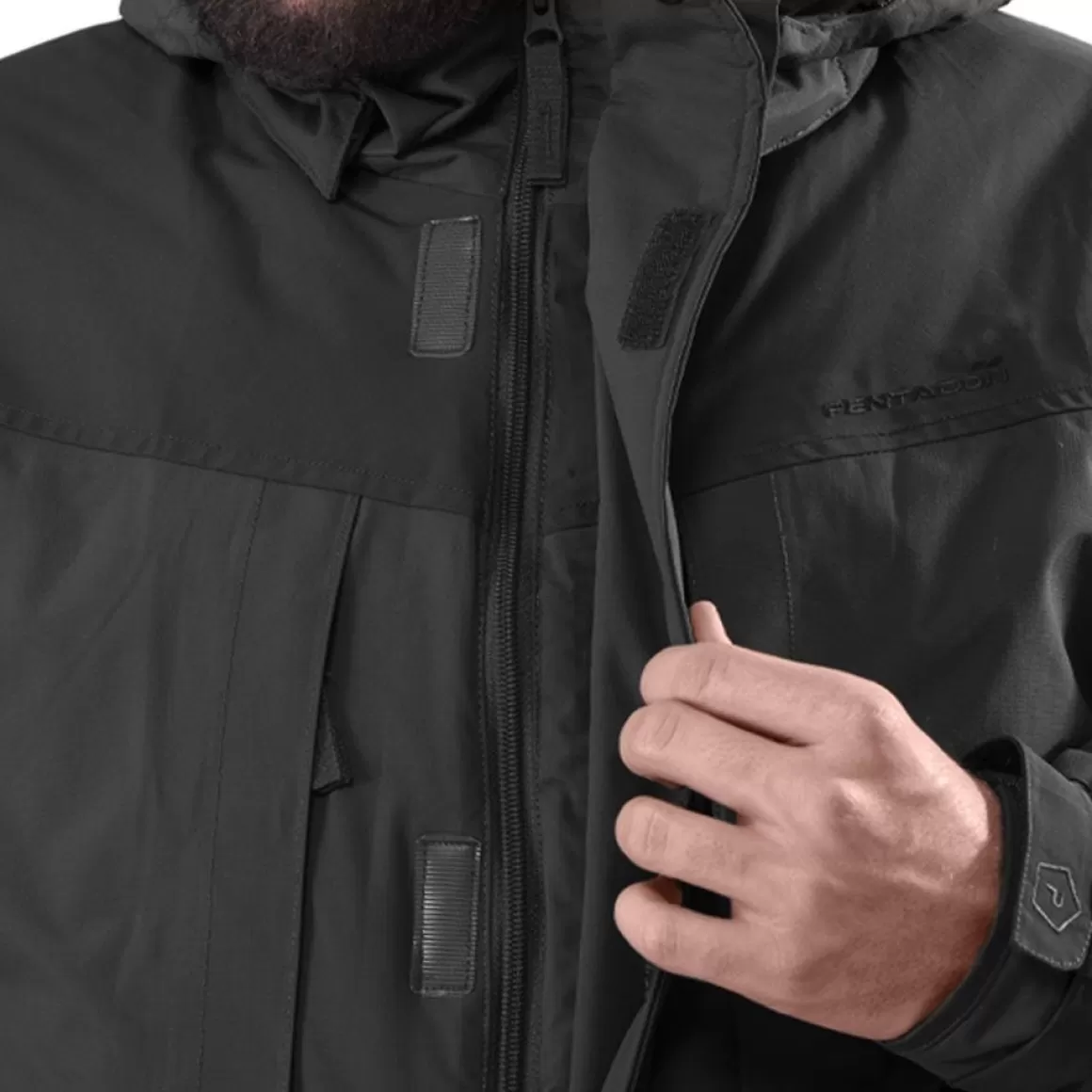 Direct Action Waterproofs>Pentagon H.C.P. Parka Black