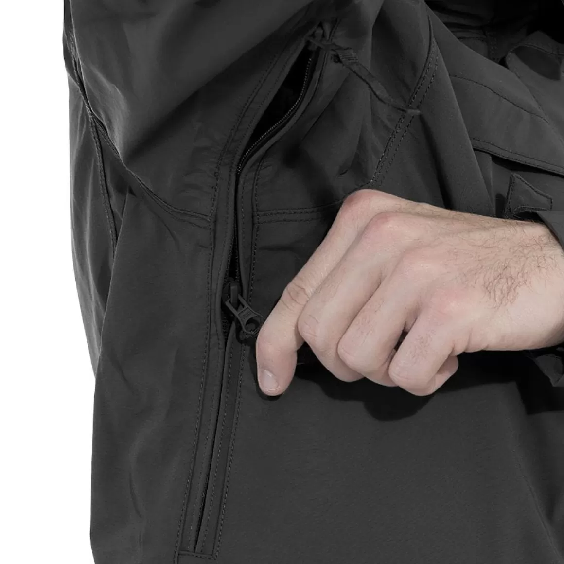Direct Action Waterproofs>Pentagon Hurricane Shell Jacket Black