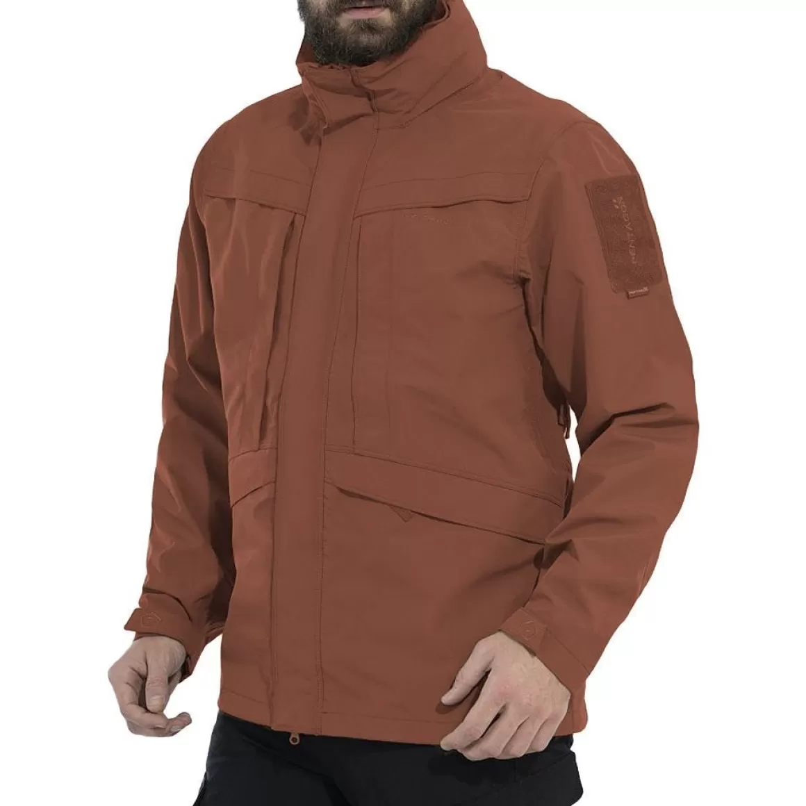 Helikon Waterproofs>Pentagon Hurricane Shell Jacket Maroon Red