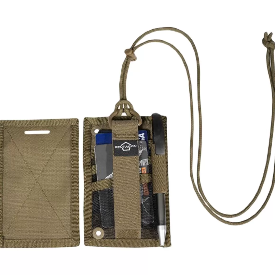 Pentagon Badges & Patches> Id Card Holder Coyote
