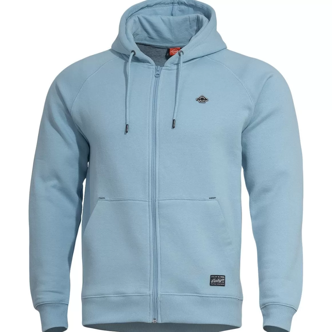 Condor Sweatshirts>Pentagon Phaeton Zipped Hoodie Lagoon Blue