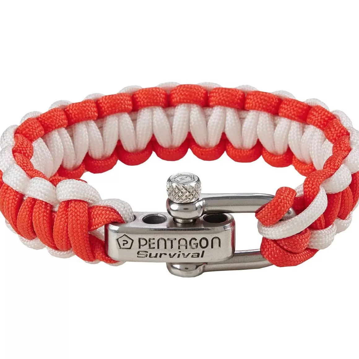 Pentagon Everything Else> Survival Bracelet Red White