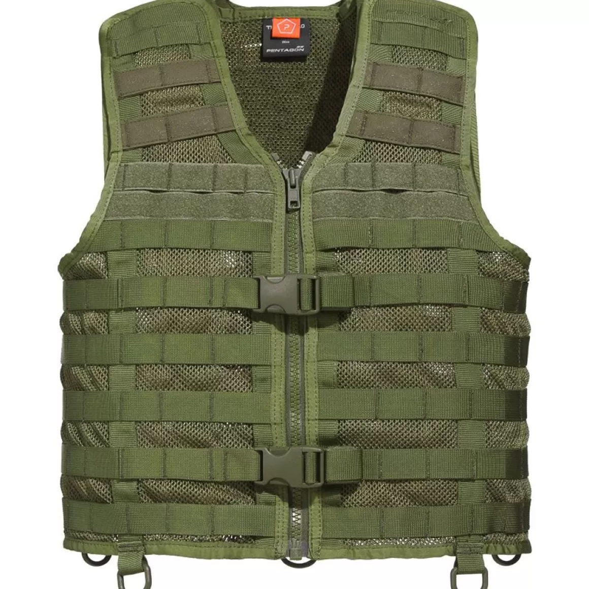 Pentagon Vests> Thorax 2.0 Molle Vest Olive