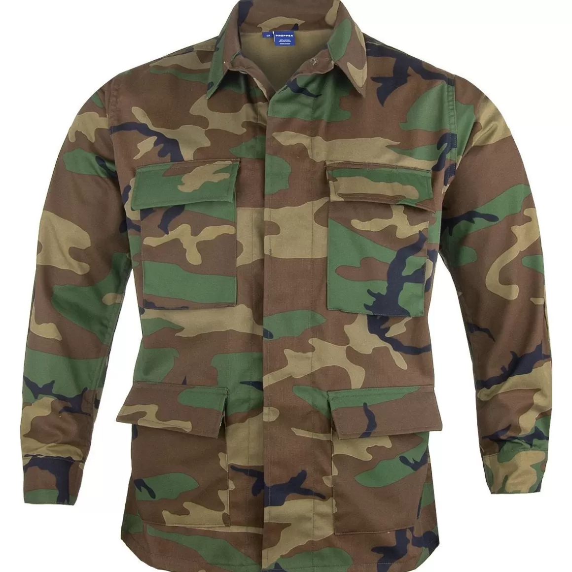 Helikon Combat Uniforms>Propper Bdu Coat Polycotton Twill Woodland