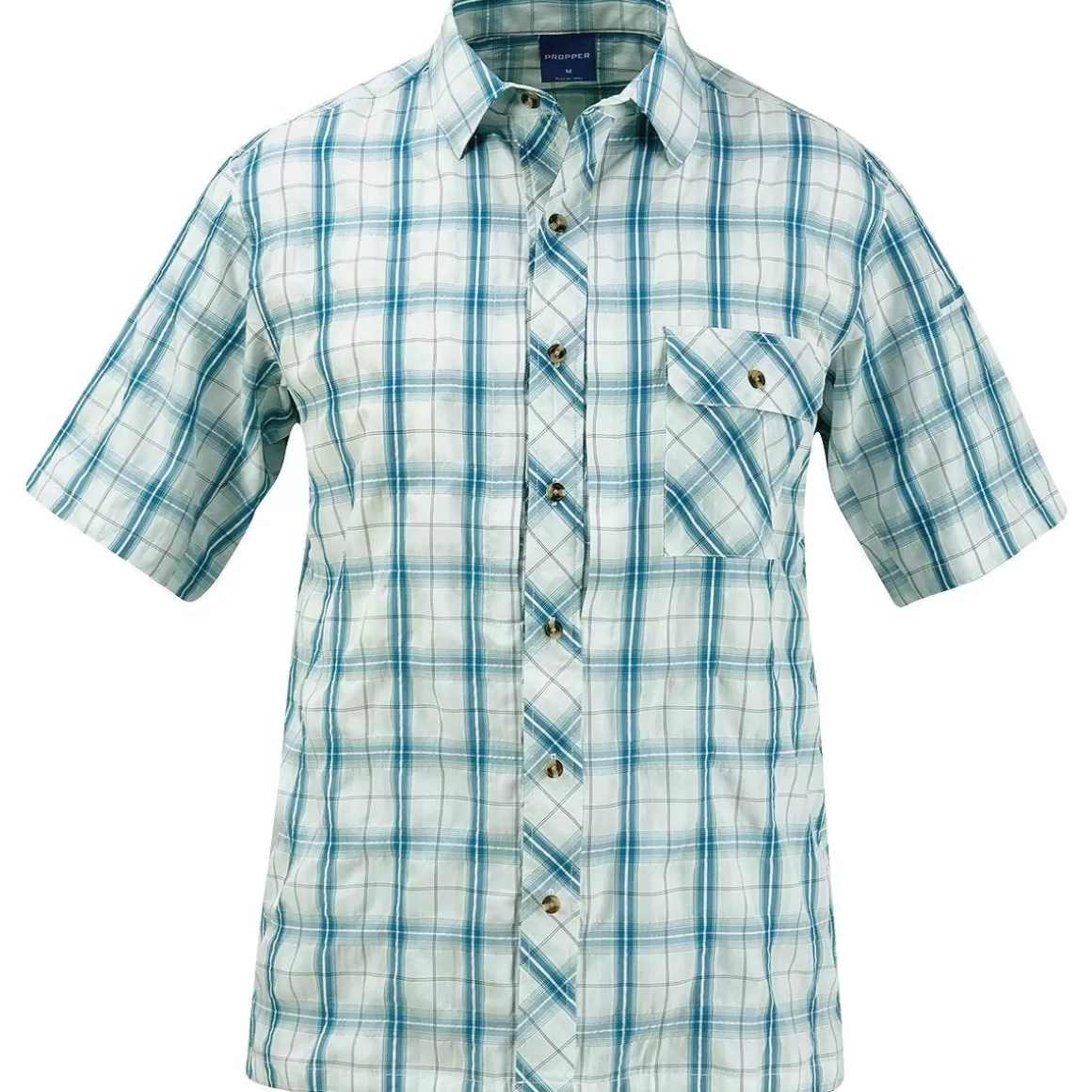 Helikon Shirts>Propper Covert Button-Up Short Sleeve Shirt Mallard Plaid