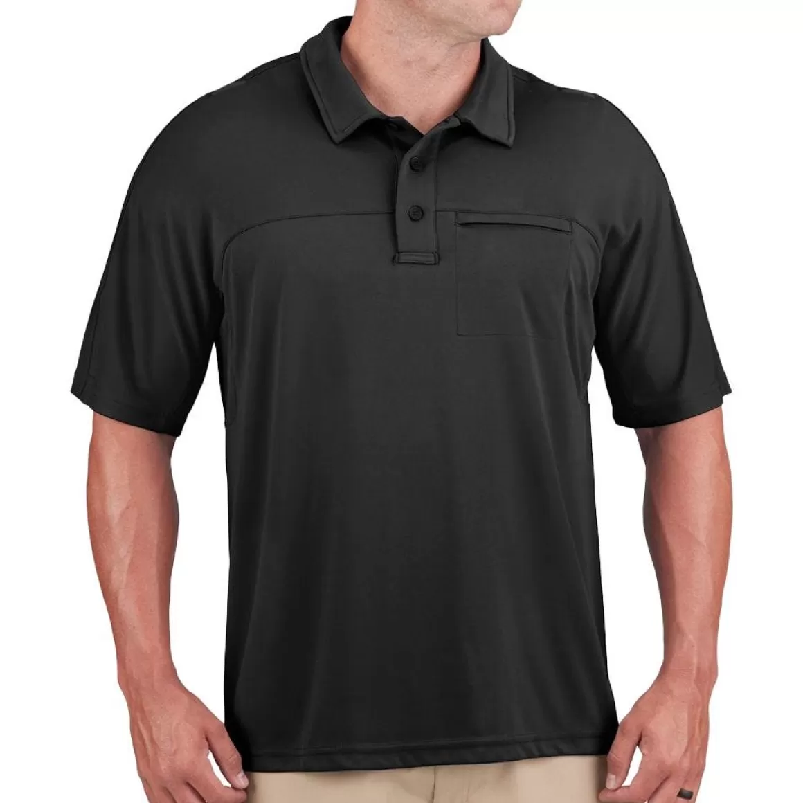 Propper T-Shirts & Vests> Men's Hlx Polo Short Sleeve Black