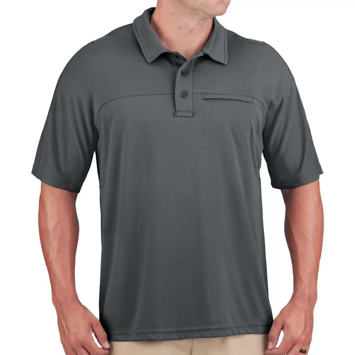 Propper T-Shirts & Vests> Men's Hlx Polo Short Sleeve Charcoal