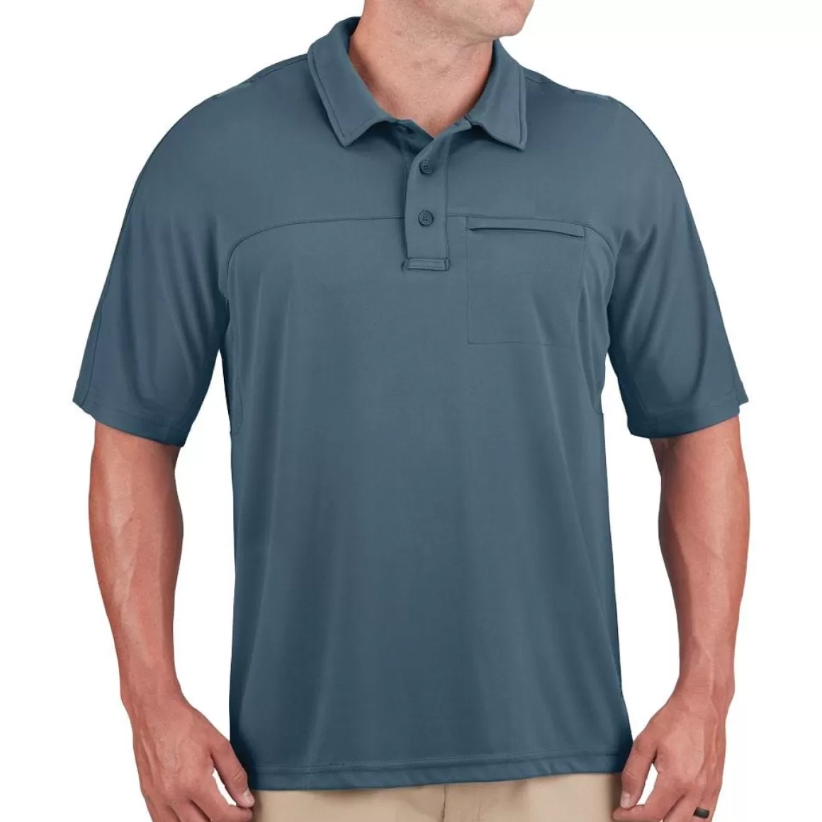 Propper T-Shirts & Vests> Men's Hlx Polo Short Sleeve Steel Blue