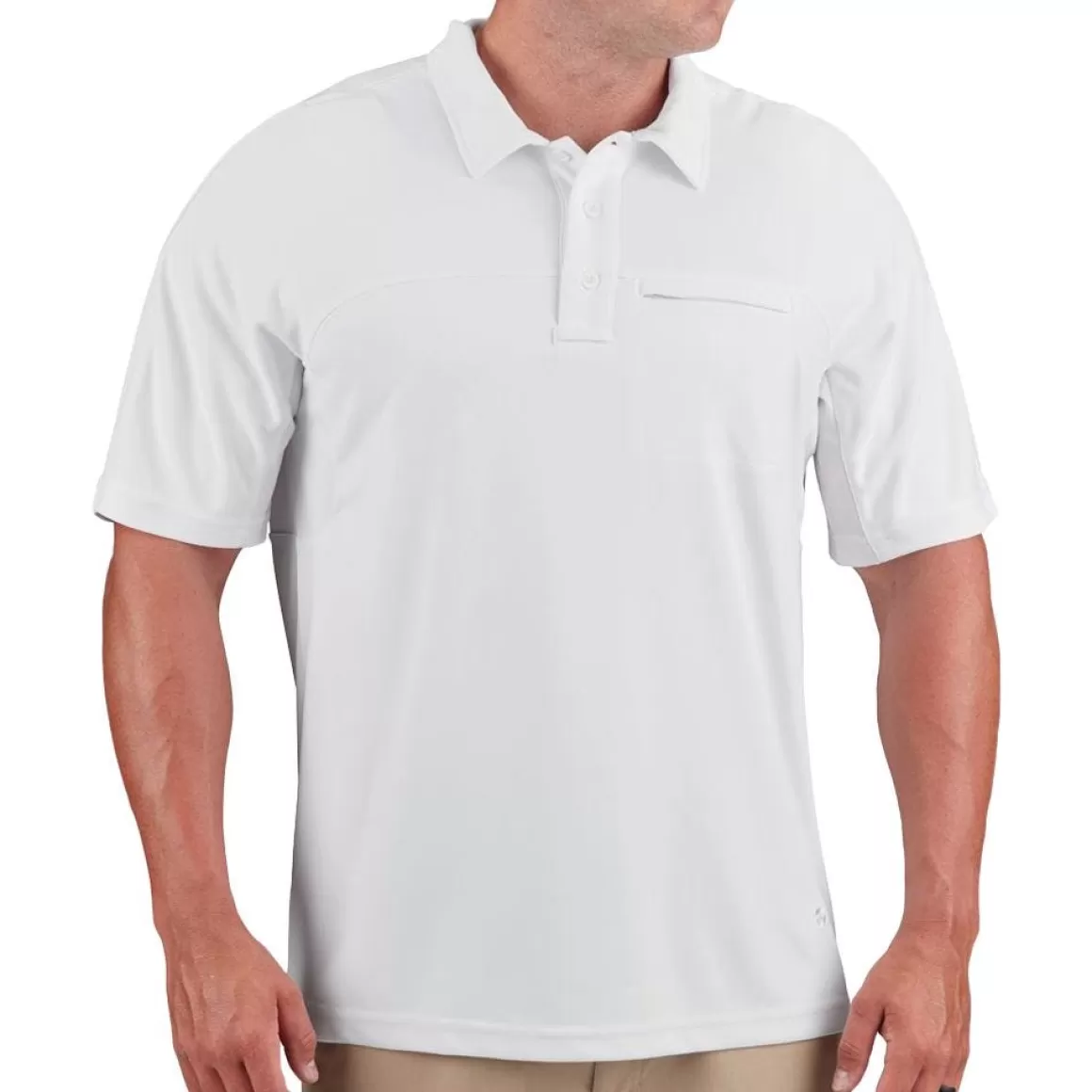 Propper T-Shirts & Vests> Men's Hlx Polo Short Sleeve White