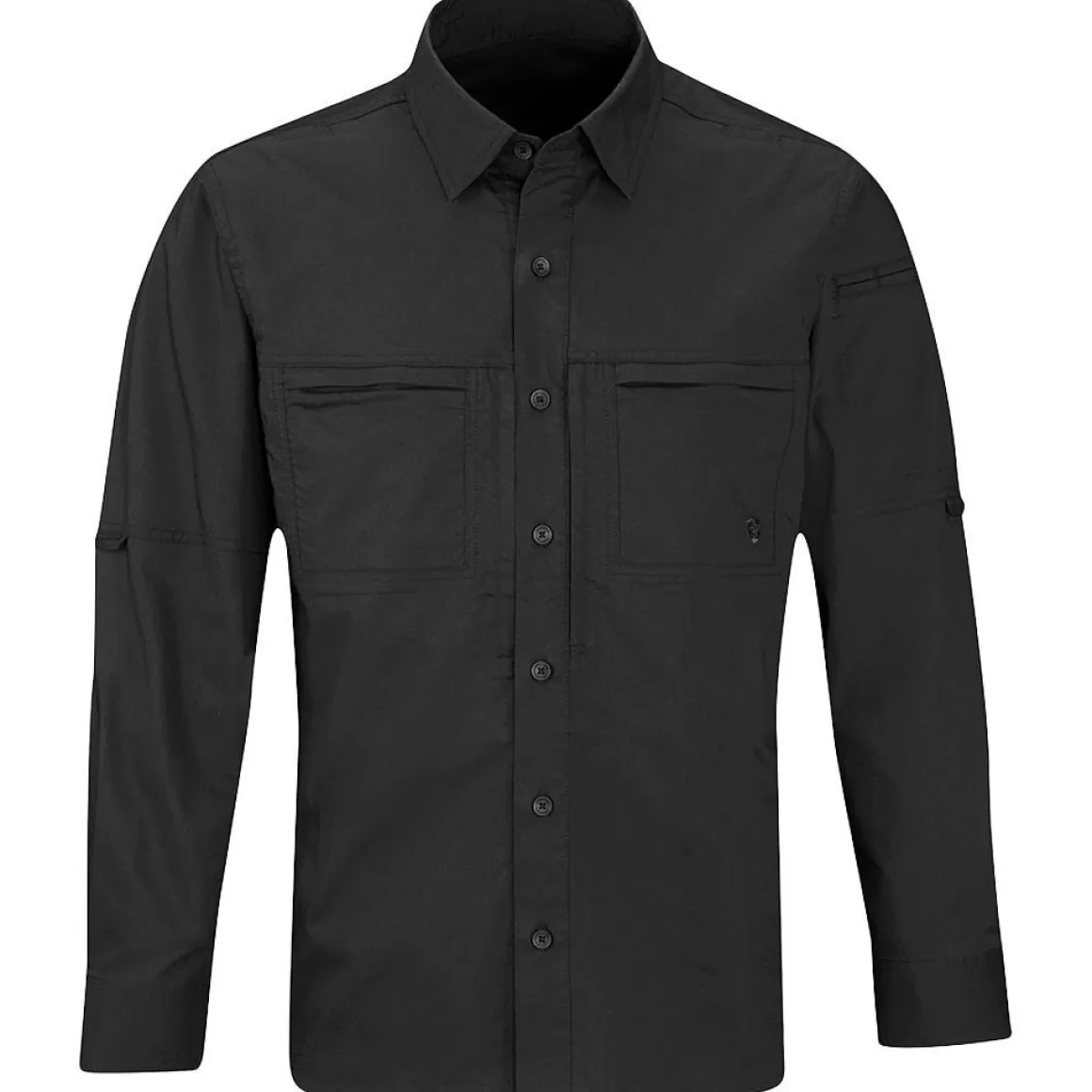 First Tactical Shirts>Propper Men's Hlx Shirt Long Sleeve Black