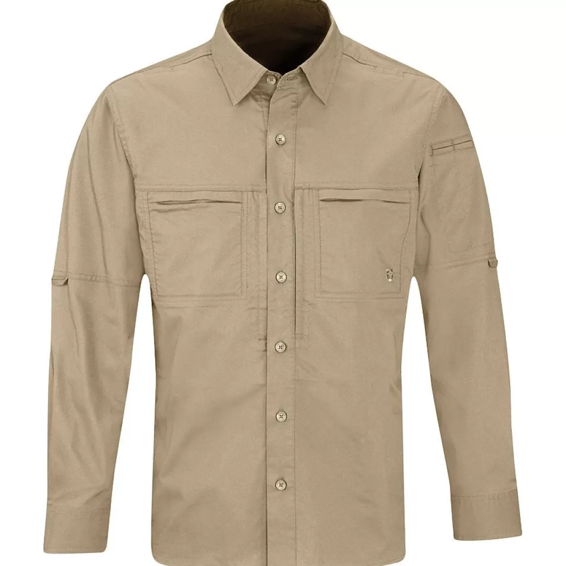 Flyye Industries Shirts>Propper Men's Hlx Shirt Long Sleeve Khaki