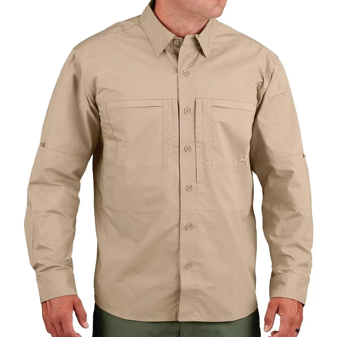 Flyye Industries Shirts>Propper Men's Hlx Shirt Long Sleeve Khaki