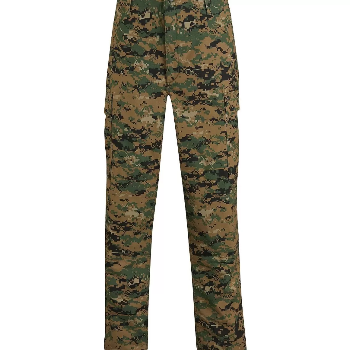 Flyye Industries Combat Uniforms>Propper Uniform Bdu Trousers Polycotton Ripstop Digital Woodland