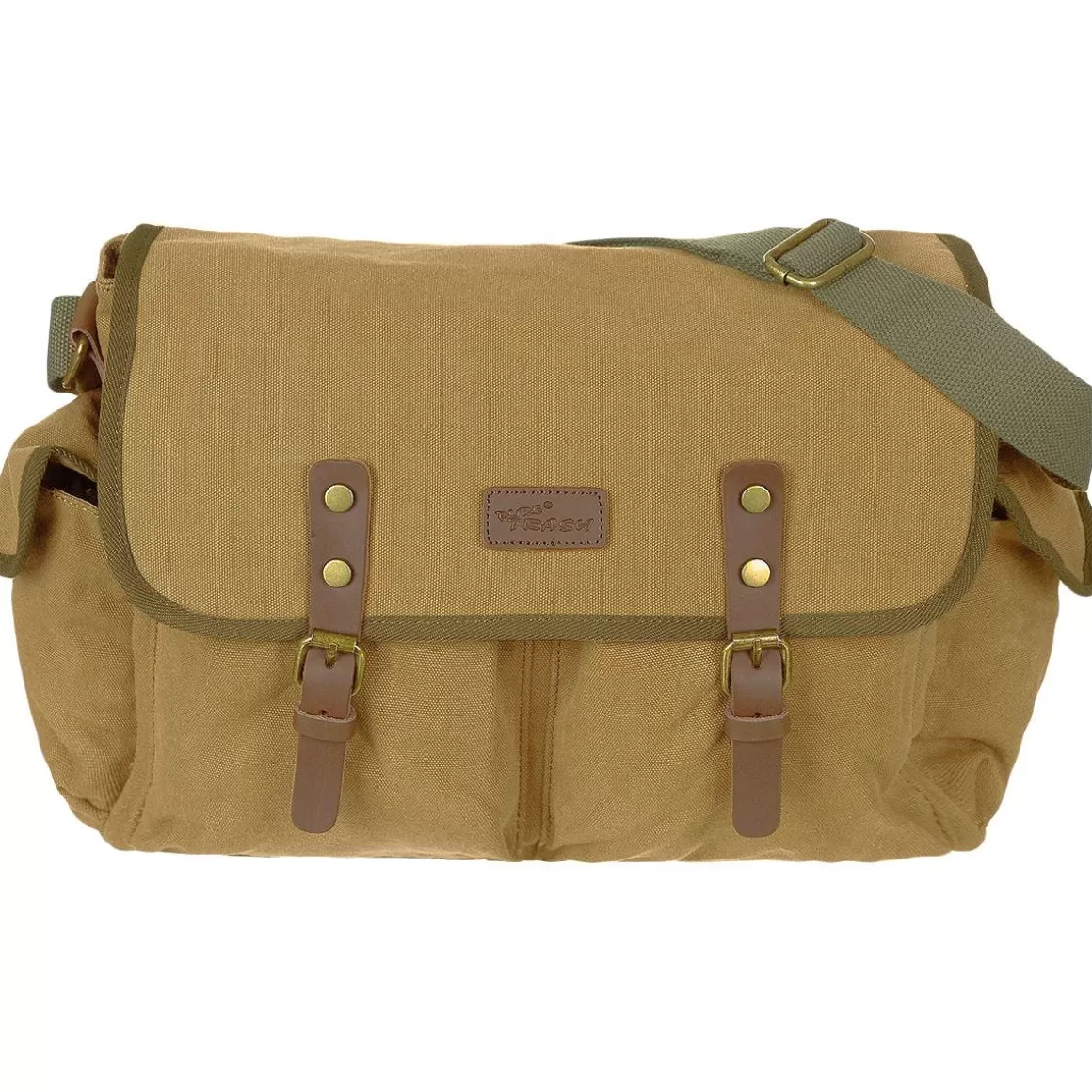 Pure Trash Shoulder Bags> Canvas Handbag Brown