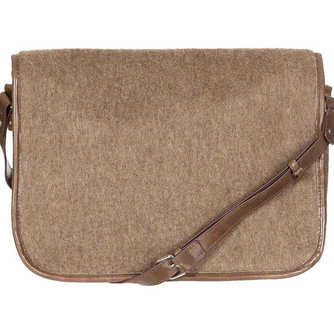 Pure Trash Shoulder Bags> Swiss Shoulder Bag Faux Leather Straps Brown