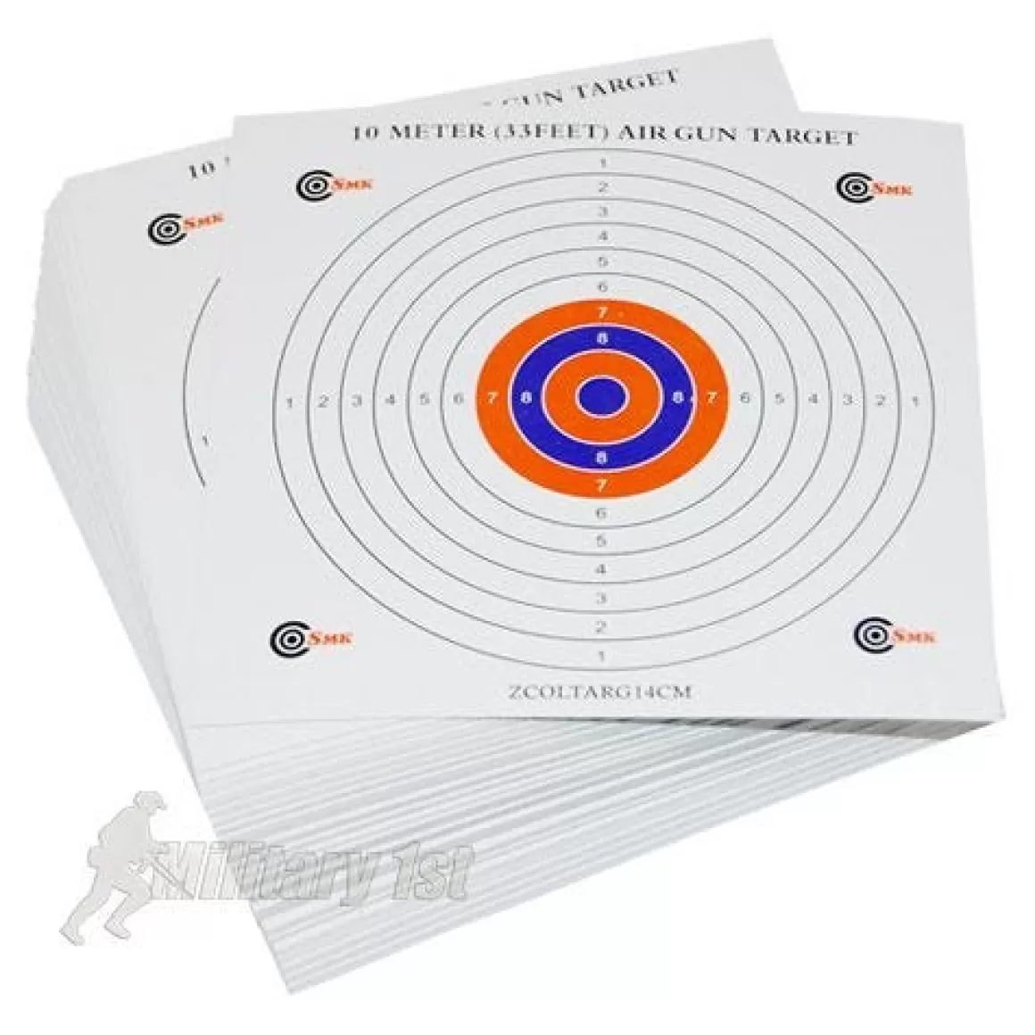 SMK Targets> Colour Centre 14Cm Card Targets (100 Pack)