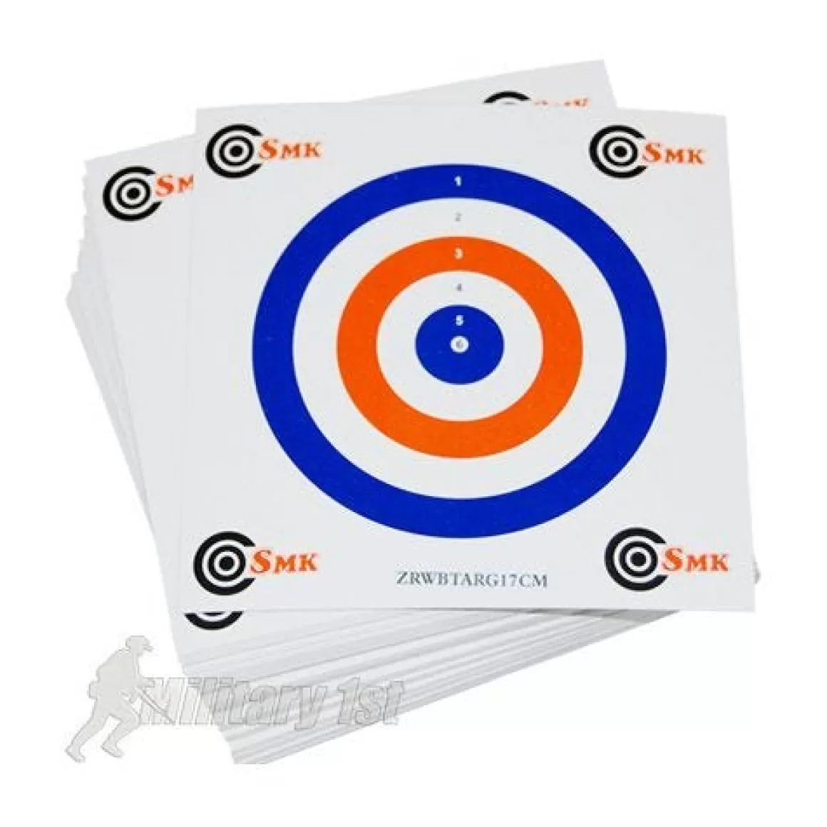 SMK Targets> Red White Blue 17Cm Card Targets (100 Pack)